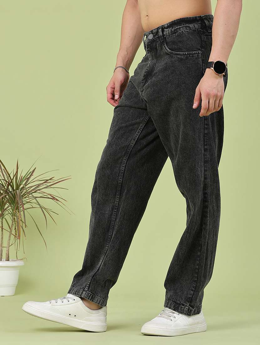 men washed mid rise full length relaxed fit jeans - 22328037 -  Standard Image - 3