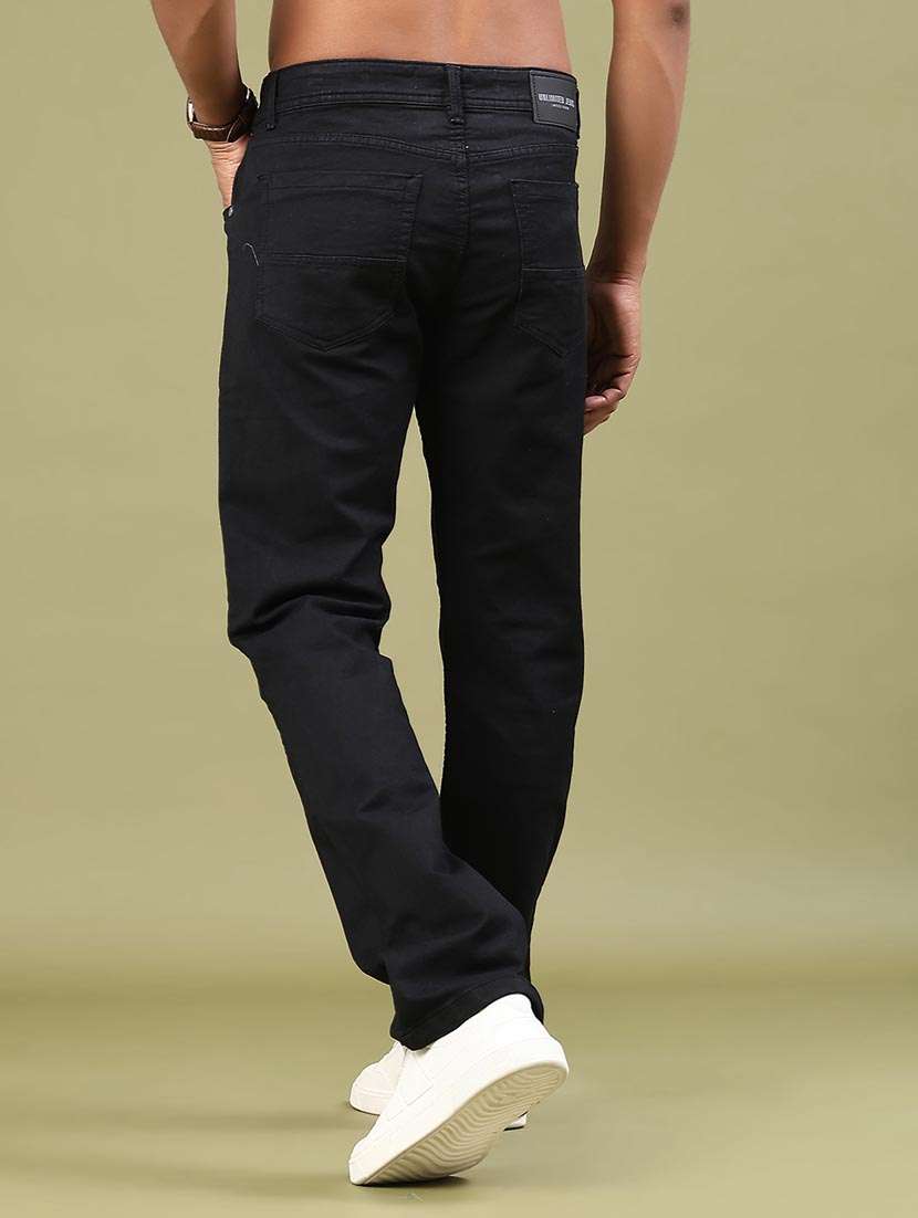 men plain mid rise full length bootcut jeans - 22328047 -  Standard Image - 3