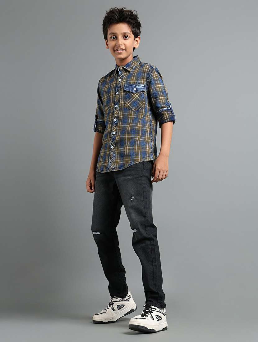 boys distressed mid rise slim fit jean - 22328100 -  Standard Image - 3