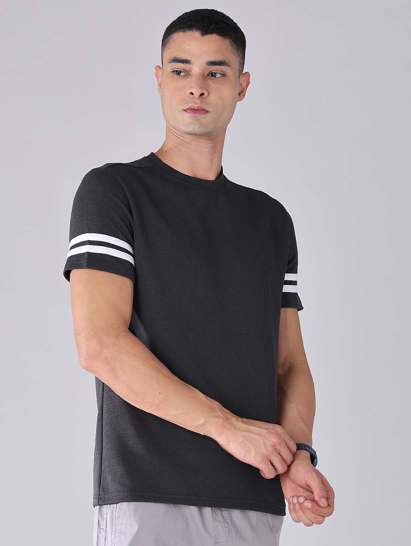 men taped short sleeves regular fit t-shirt - 22328222 -  Standard Image - 3
