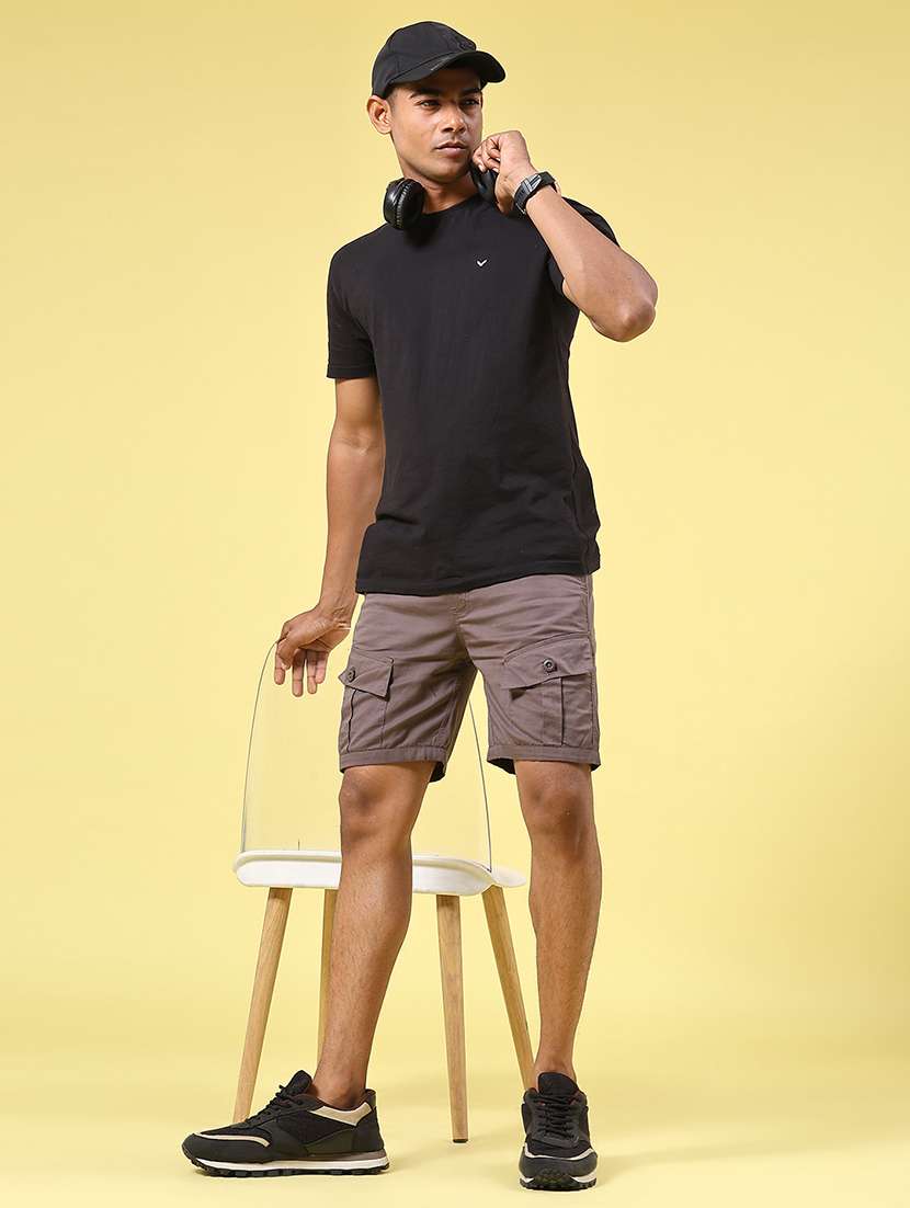 brown cotton  short - 22328244 -  Standard Image - 5