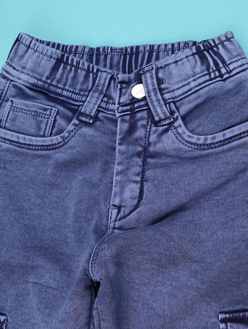 blue poly cotton plain jean - 22328376 -  Standard Image - 3