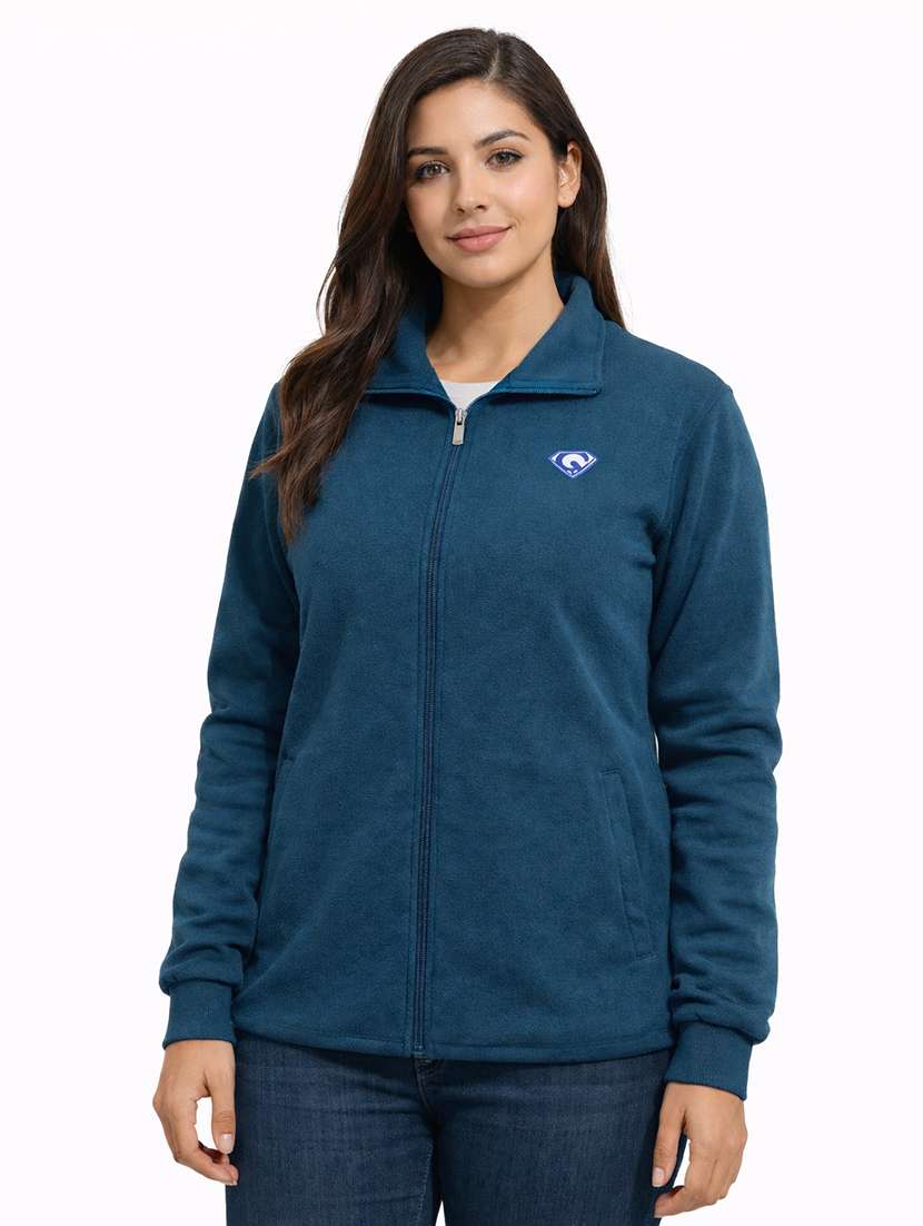 women solid long sleeve regular jacket