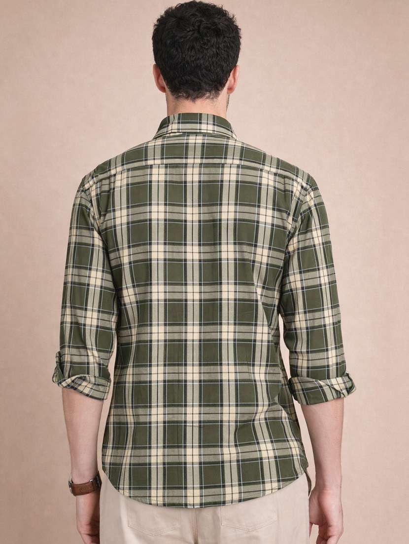 men checkered long sleeve regular fit casual shirt - 22328580 -  Standard Image - 3