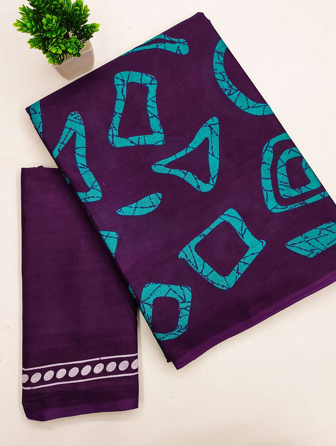 Women Printed Casual Wear Saree With Blouse - 22328706 -  Standard Image - 5