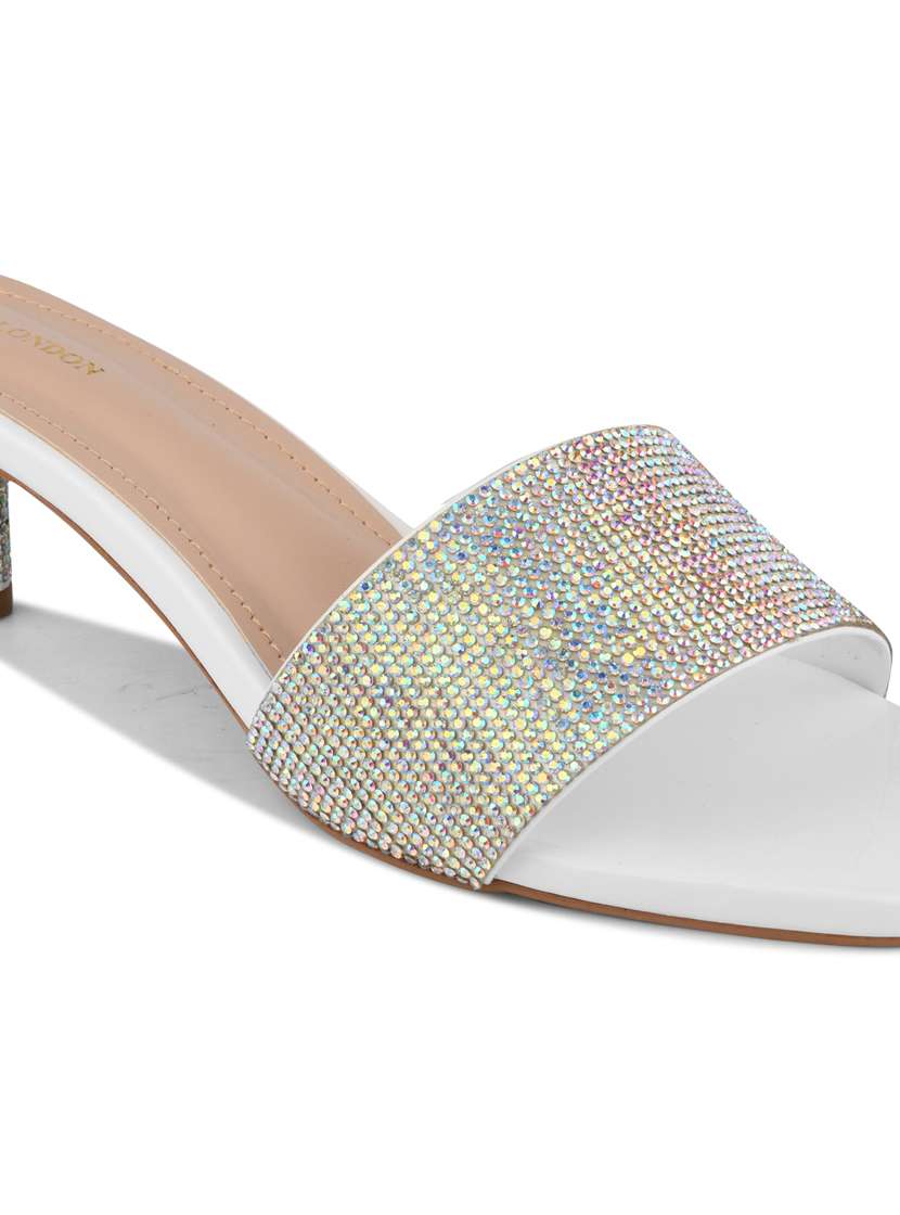 women white slip on sandal - 22328792 -  Standard Image - 5