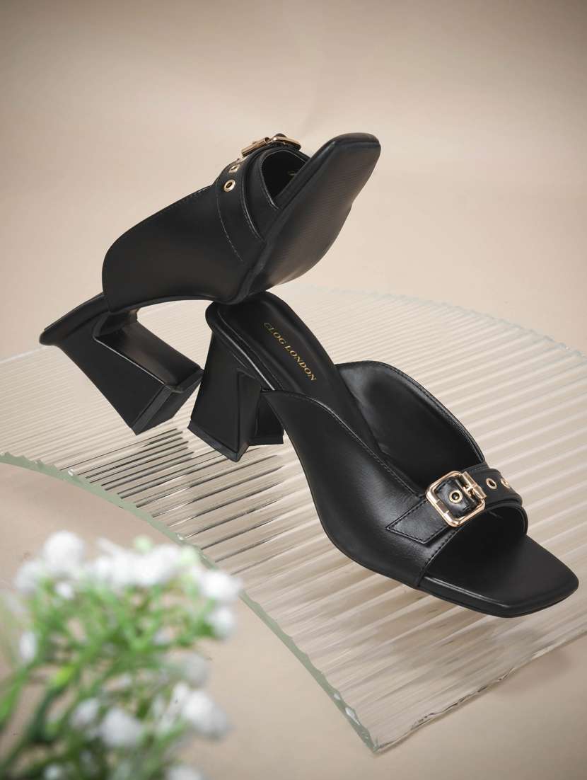 women black slip on sandal