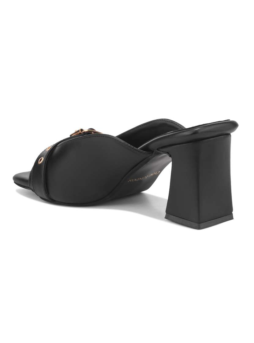 women black slip on sandal - 22328793 -  Standard Image - 3