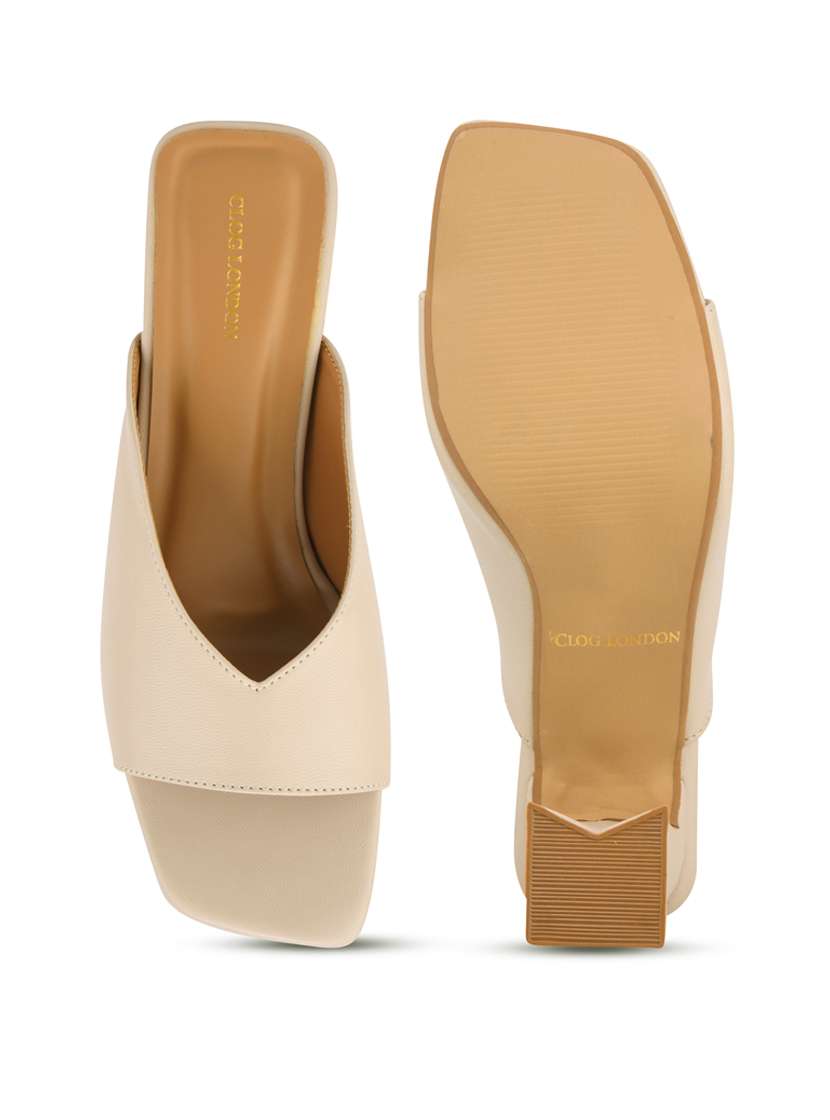 women beige slip on sandal - 22328796 -  Standard Image - 3