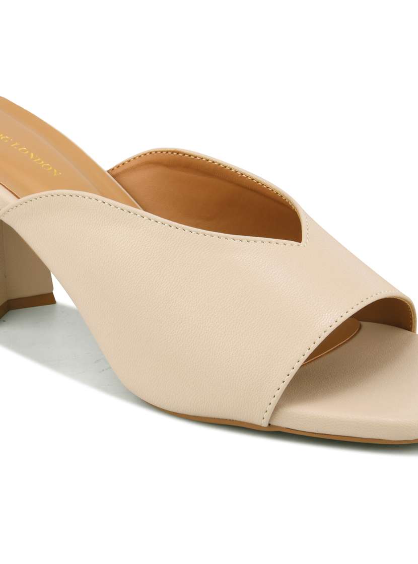 women beige slip on sandal - 22328796 -  Standard Image - 5
