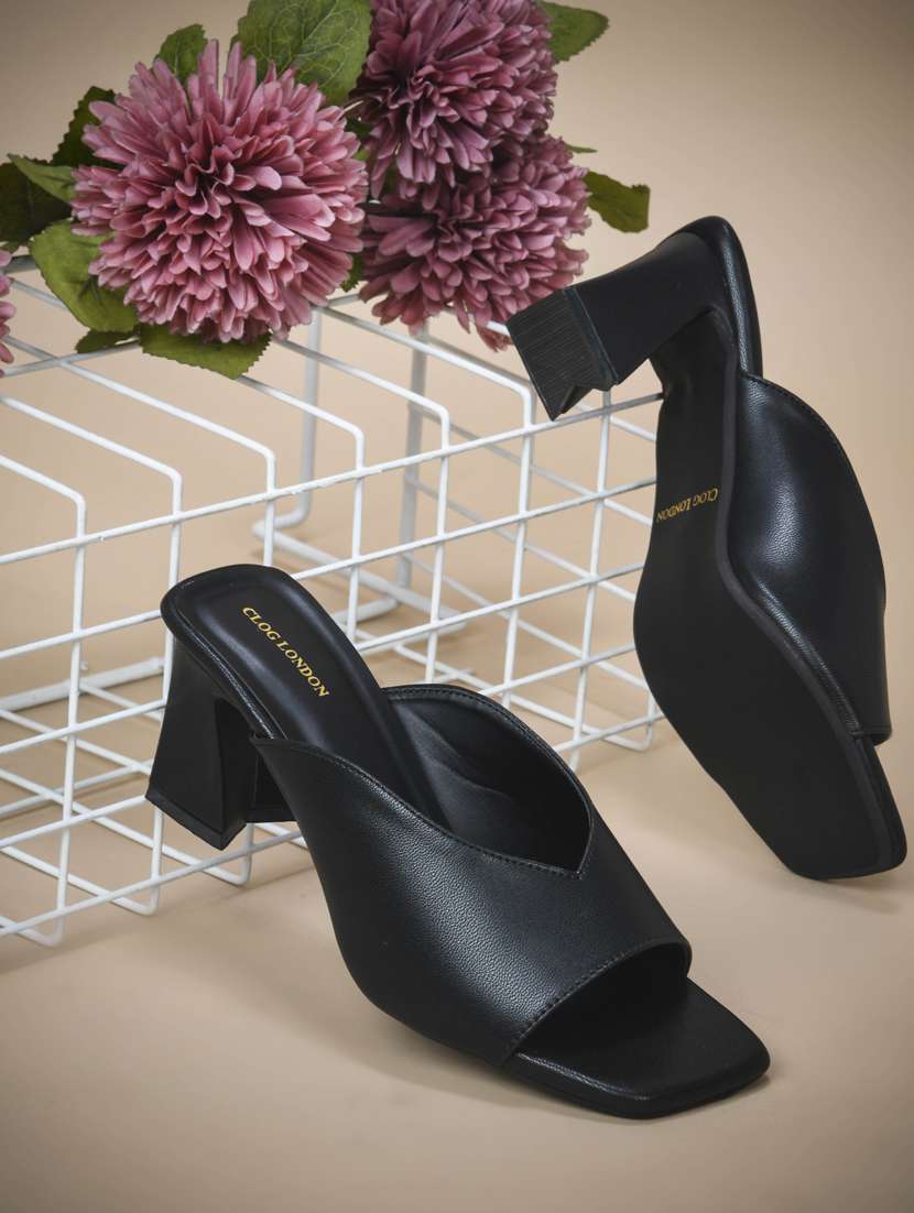 women black slip on sandal
