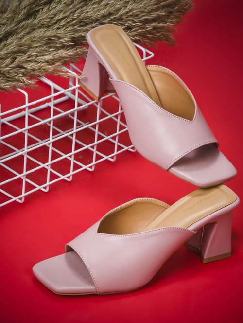 Women Pink Slip On Sandal