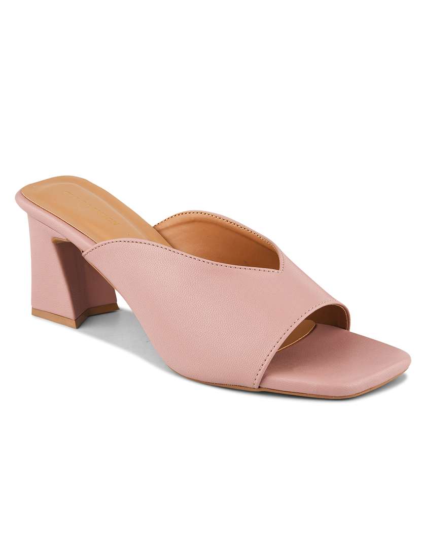 women pink slip on sandal - 22328798 -  Standard Image - 3