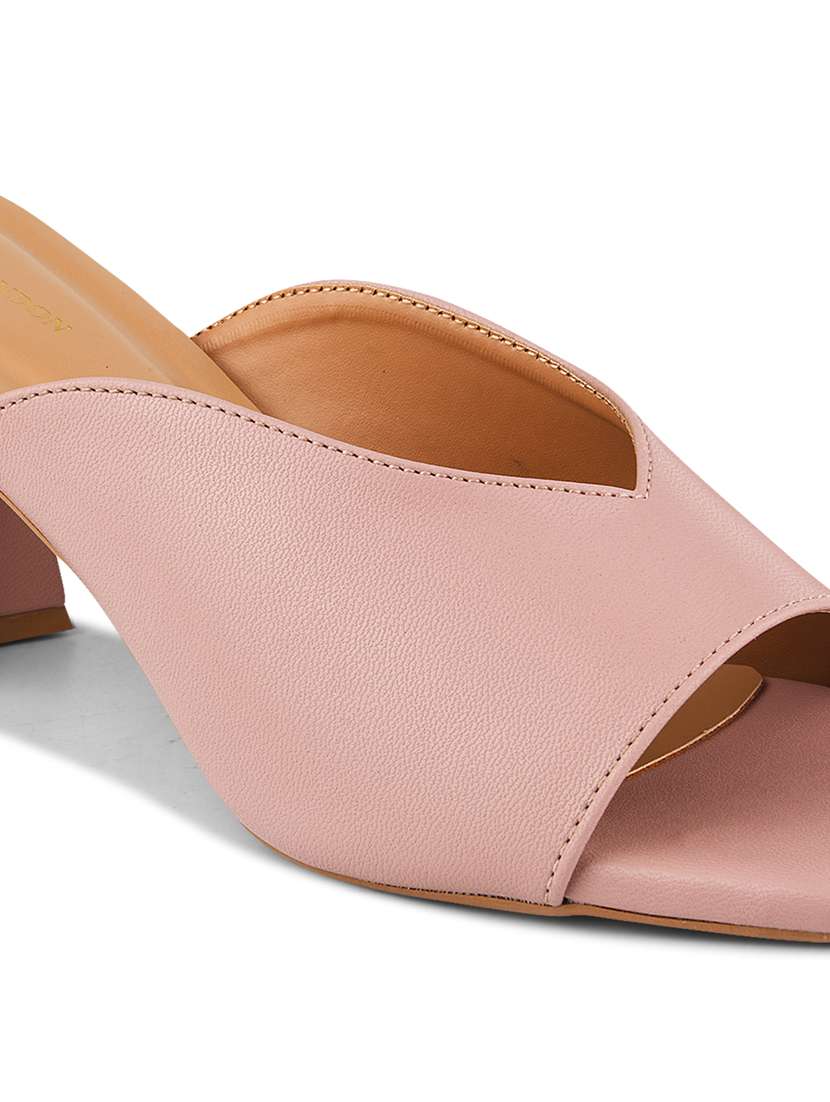 women pink slip on sandal - 22328798 -  Standard Image - 5