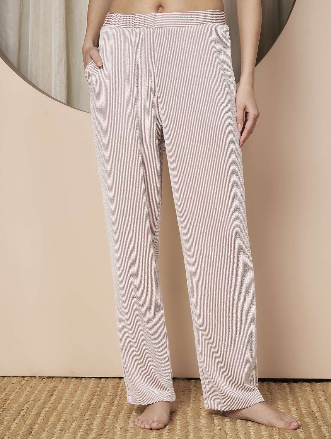 women solid nightwear pyjama set - 22328817 -  Standard Image - 5