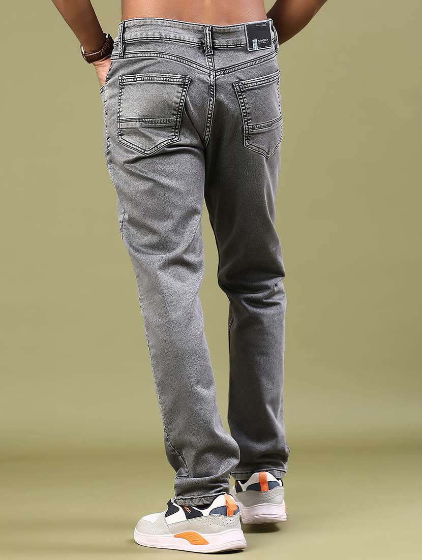 men washed mid rise full length jeans - 22328911 -  Standard Image - 3