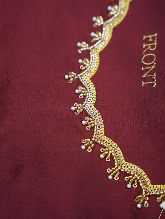 women self design south indian style unstitched lehenga choli set - 22329214 -  Standard Image - 3