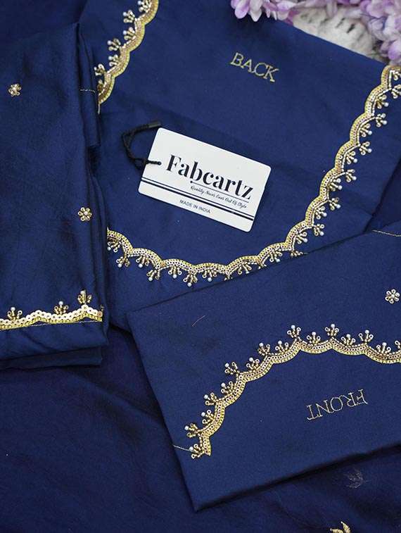 women self design south indian style unstitched lehenga choli set - 22329215 -  Standard Image - 3