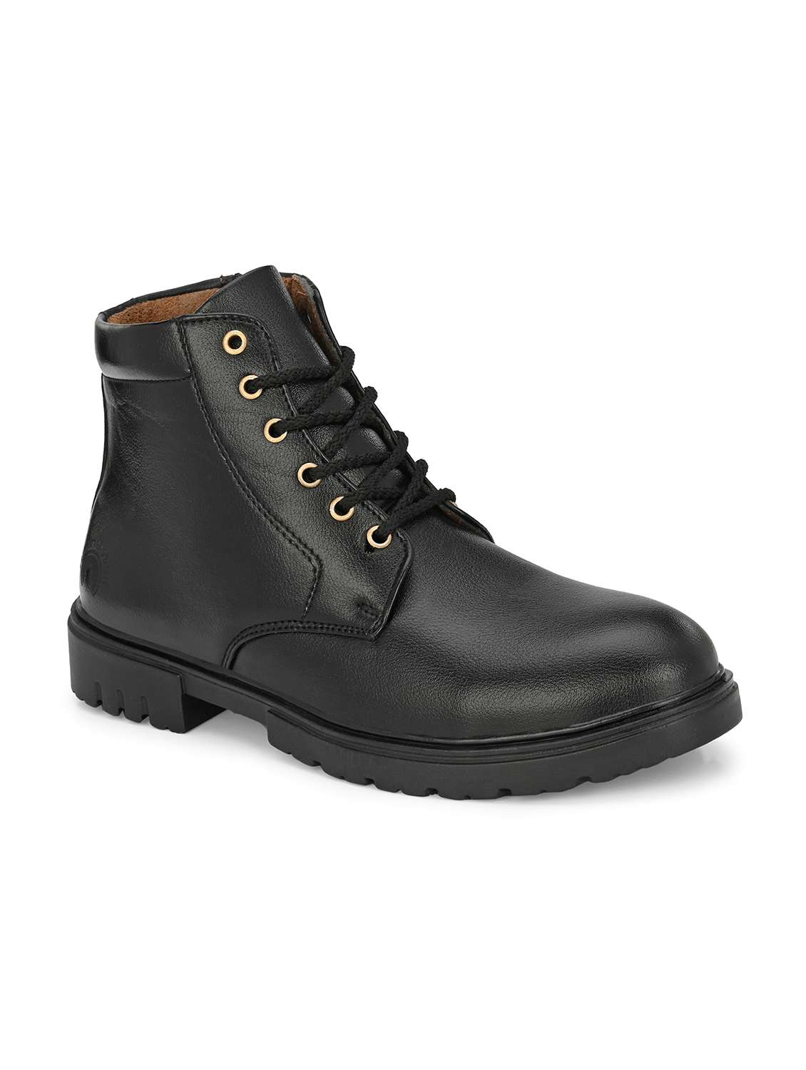 men black lace up boot