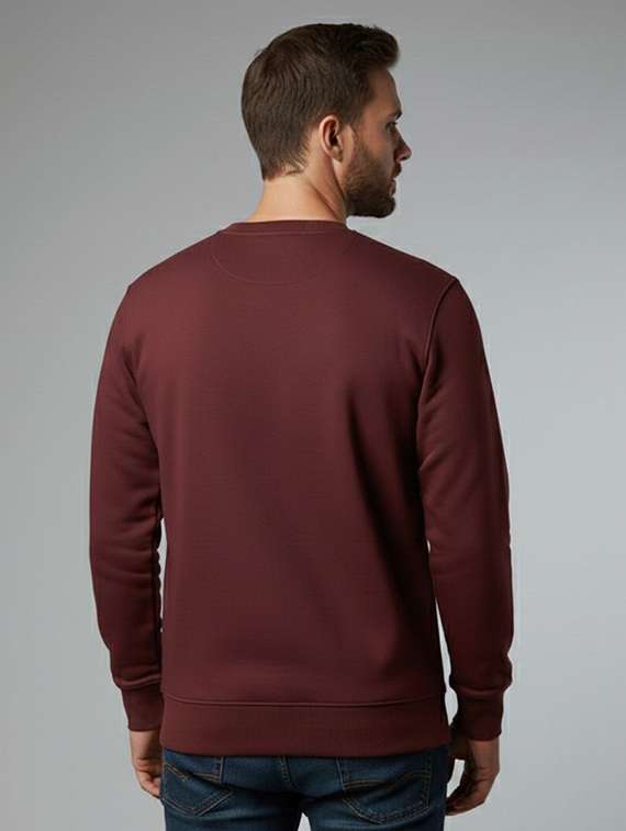 men solid long sleeve regular fit sweatshirt - 22329450 -  Standard Image - 3