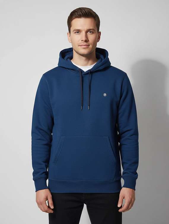 men solid long sleeve regular fit sweatshirt