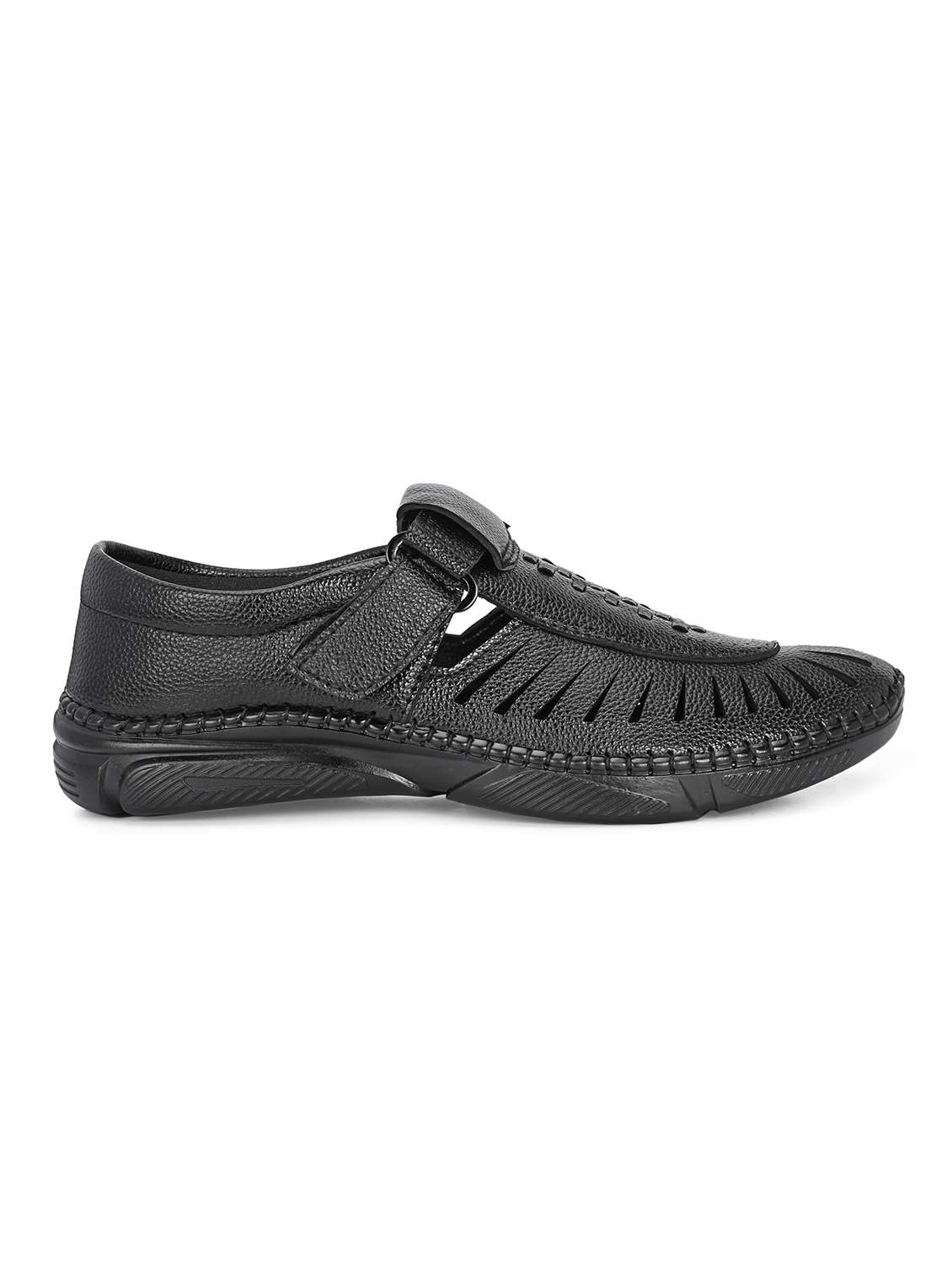 men black slip on sandal - 22329460 -  Standard Image - 3