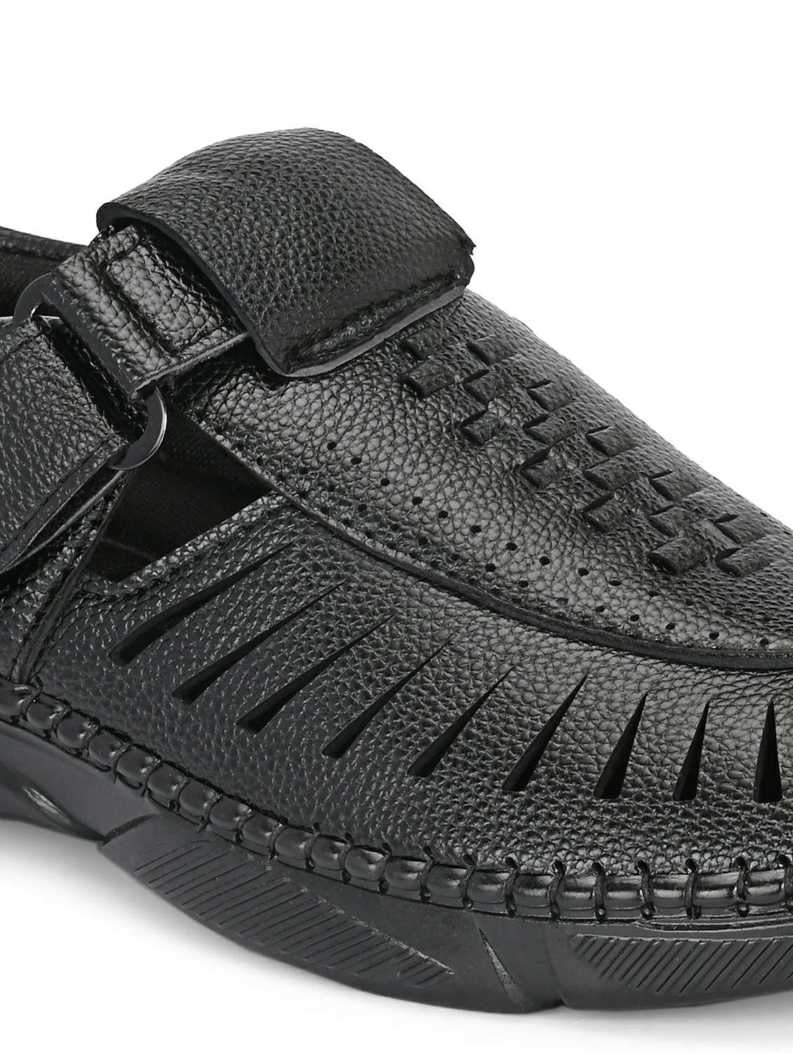 men black slip on sandal - 22329460 -  Standard Image - 5