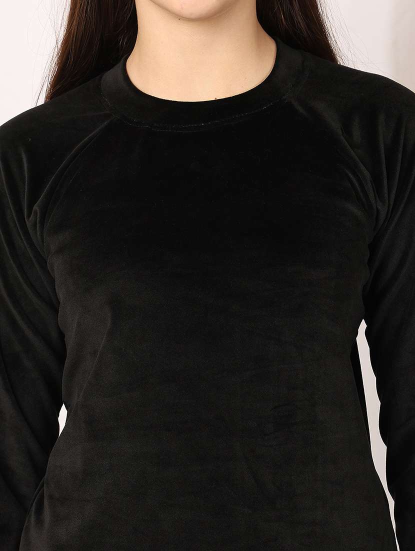 women solid nightwear pyjama set - 22329776 -  Standard Image - 5