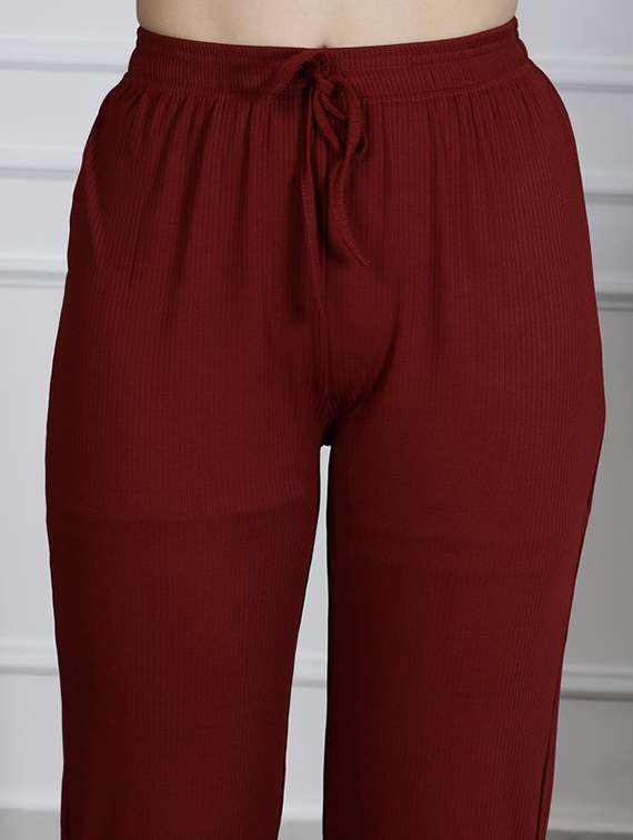women solid nightwear pyjama set - 22329936 -  Standard Image - 5