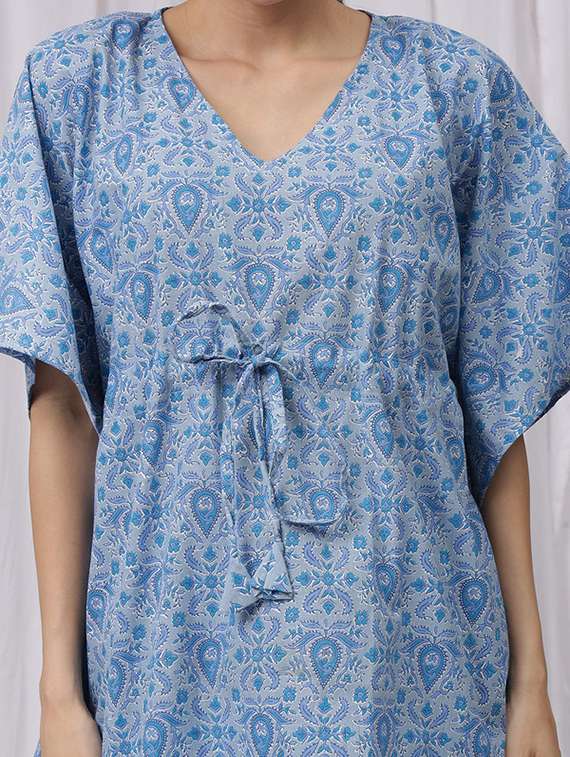 women printed nightwear pyjama set - 22330017 -  Standard Image - 5
