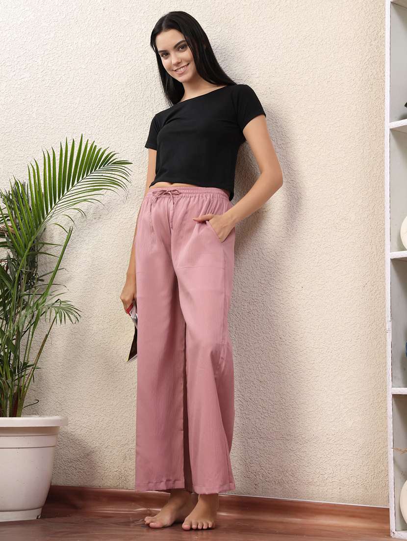 women mid rise loung wear pajama - 22330018 -  Standard Image - 3