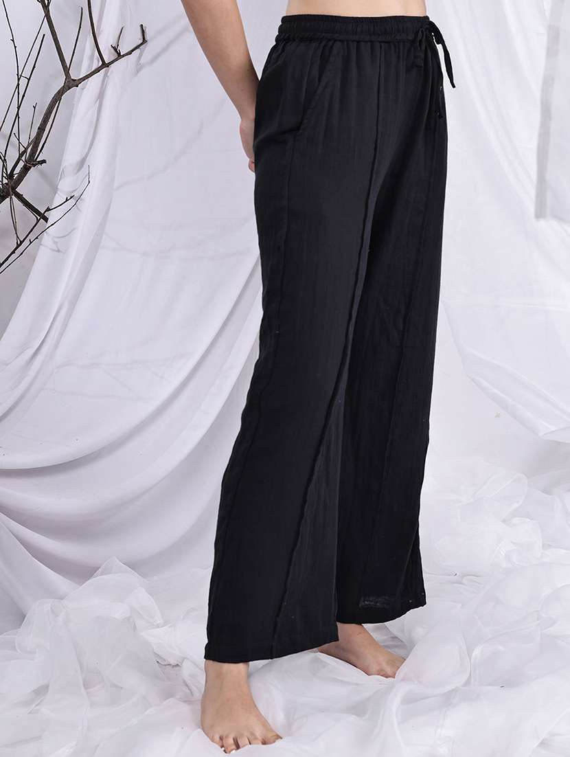 women mid rise loung wear pajama - 22330034 -  Standard Image - 3