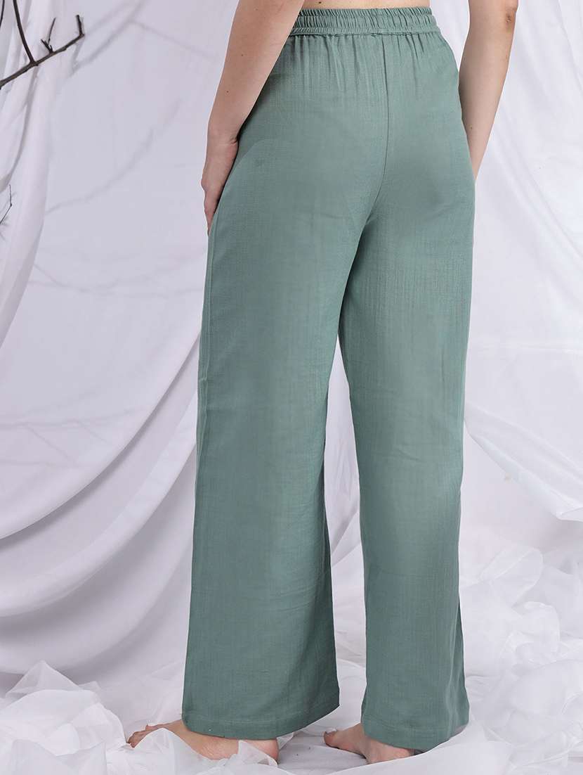 women mid rise loung wear pajama - 22330037 -  Standard Image - 3