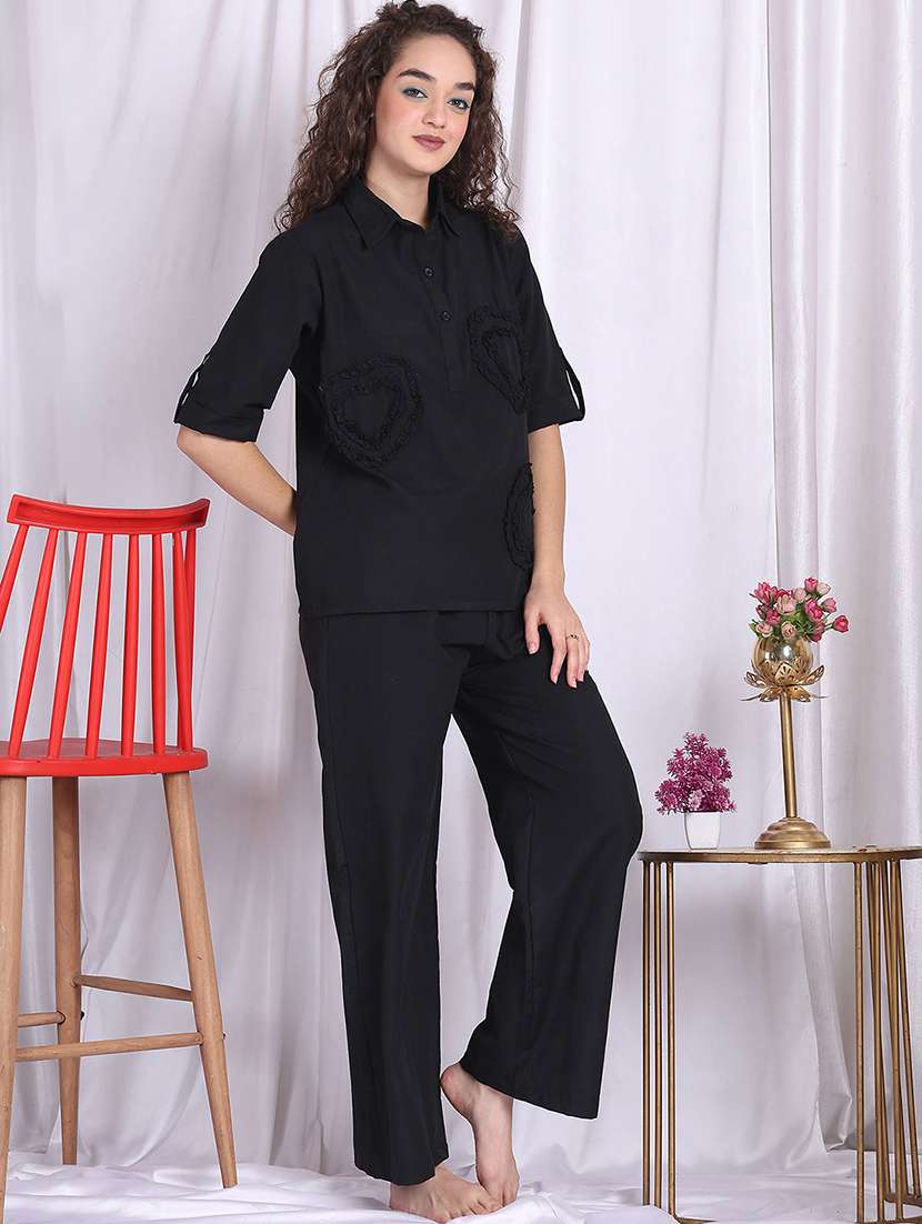 women self designed nightwear pyjama set - 22330090 -  Standard Image - 3