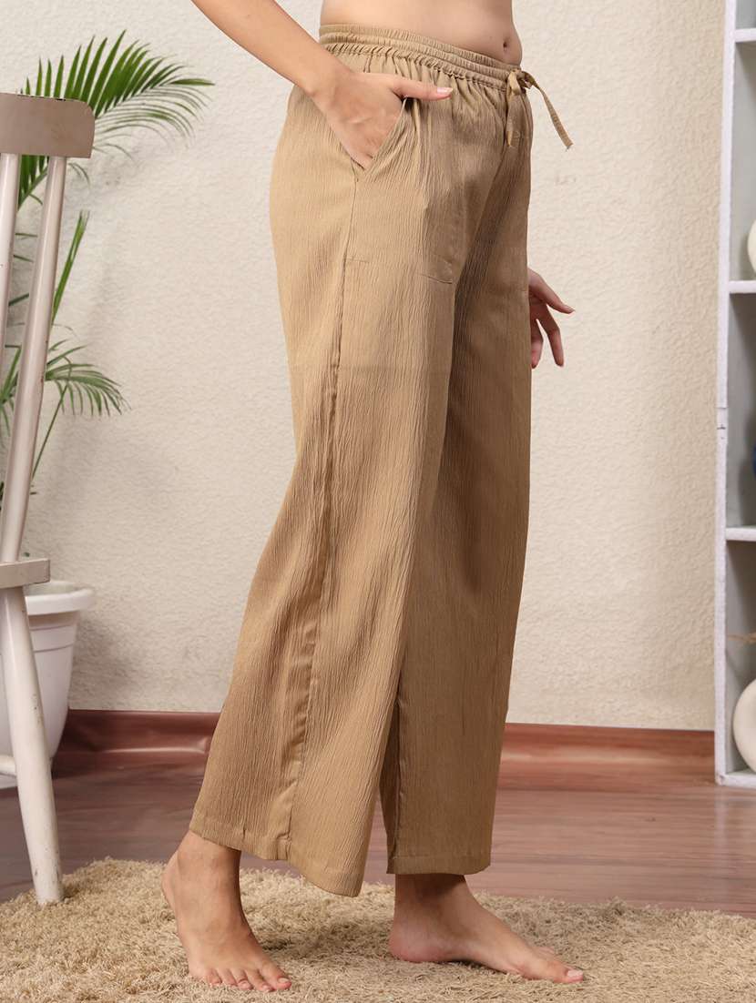 women pack of 2 mid rise loung wear pajama - 22330112 -  Standard Image - 3