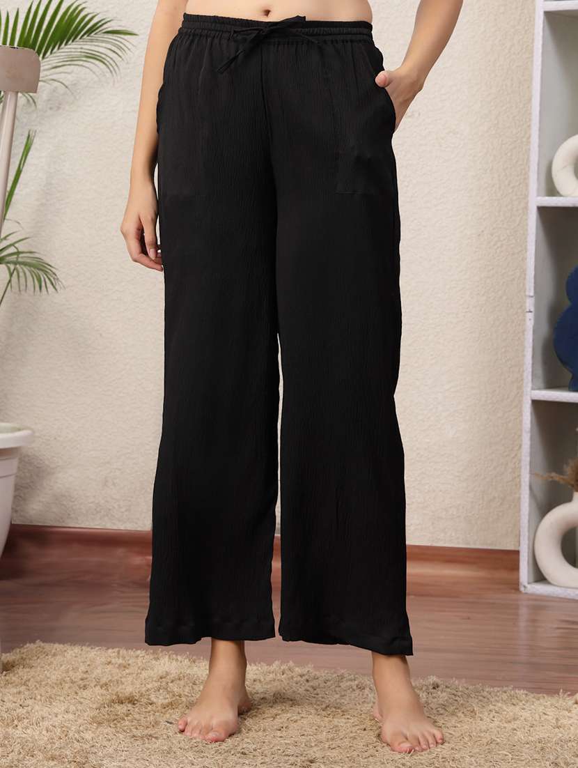 women pack of 2 mid rise loung wear pajama - 22330114 -  Standard Image - 3