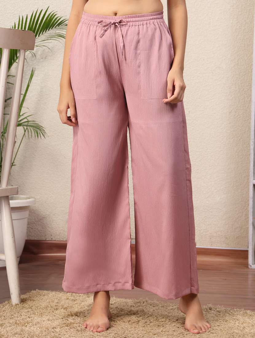 women pack of 2 mid rise loung wear pajama - 22330116 -  Standard Image - 3