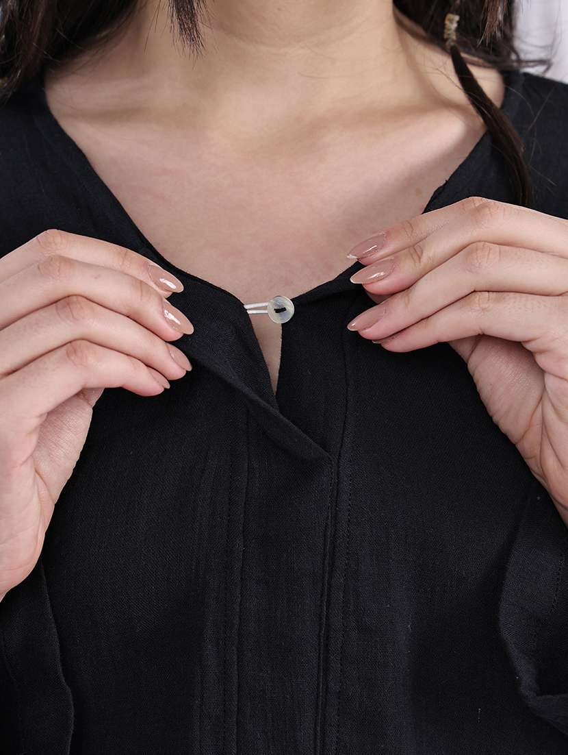 women solid nightwear pyjama set - 22330213 -  Standard Image - 5