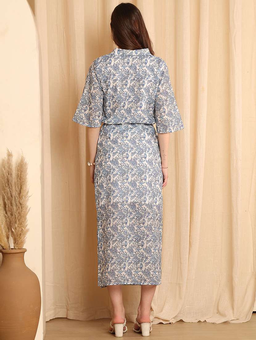 women printed top and skirt co-ord set - 22330521 -  Standard Image - 3