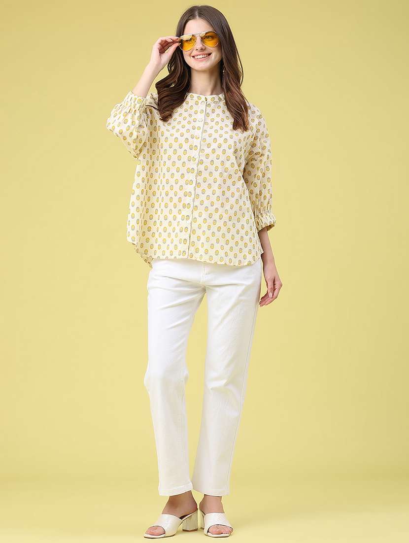 women printed kimono sleeves regular top - 22331259 -  Standard Image - 5