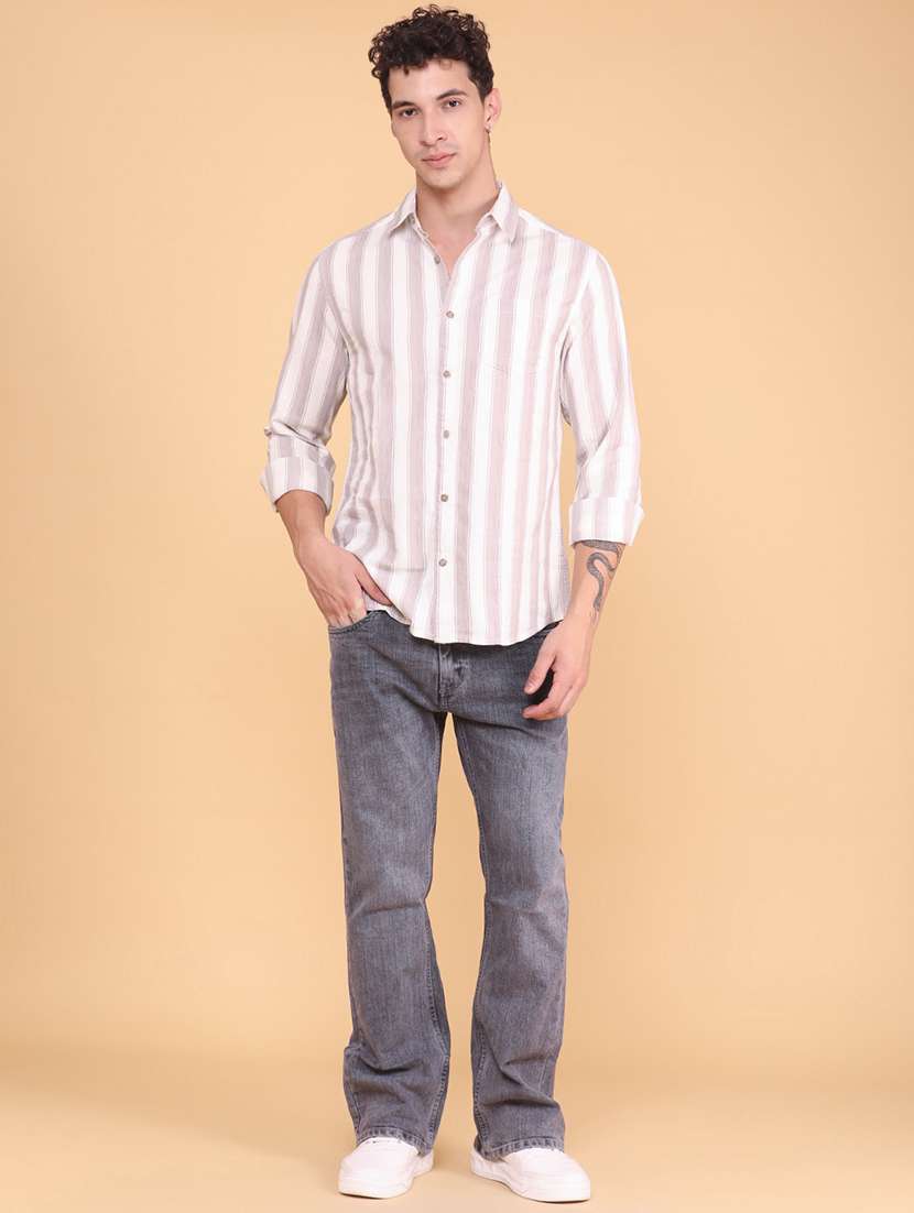 men printed long sleeves casual shirt - 22331340 -  Standard Image - 5
