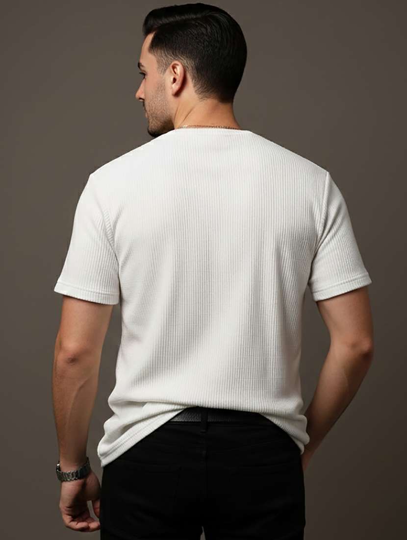 men solid short sleeve regular fit t-shirt - 22331568 -  Standard Image - 3