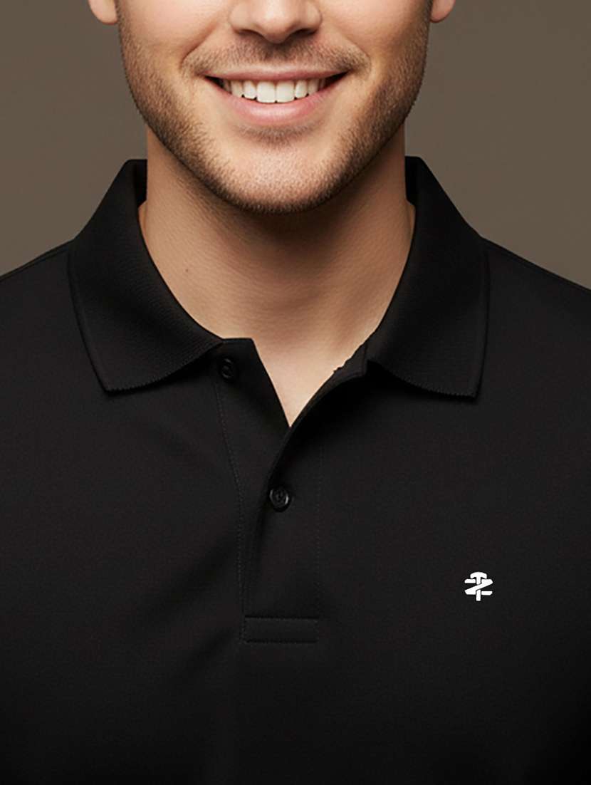 men solid short sleeve regular fit polo t-shirt - 22331575 -  Standard Image - 3