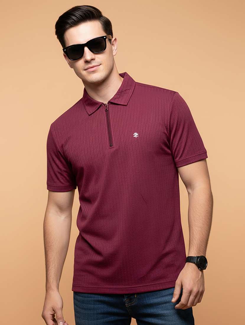 men solid short sleeve regular fit polo t-shirt