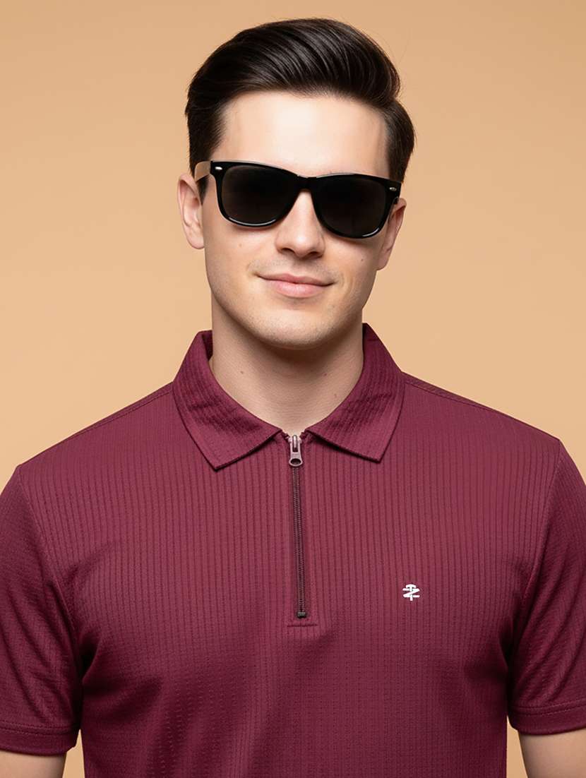 men solid short sleeve regular fit polo t-shirt - 22331600 -  Standard Image - 3