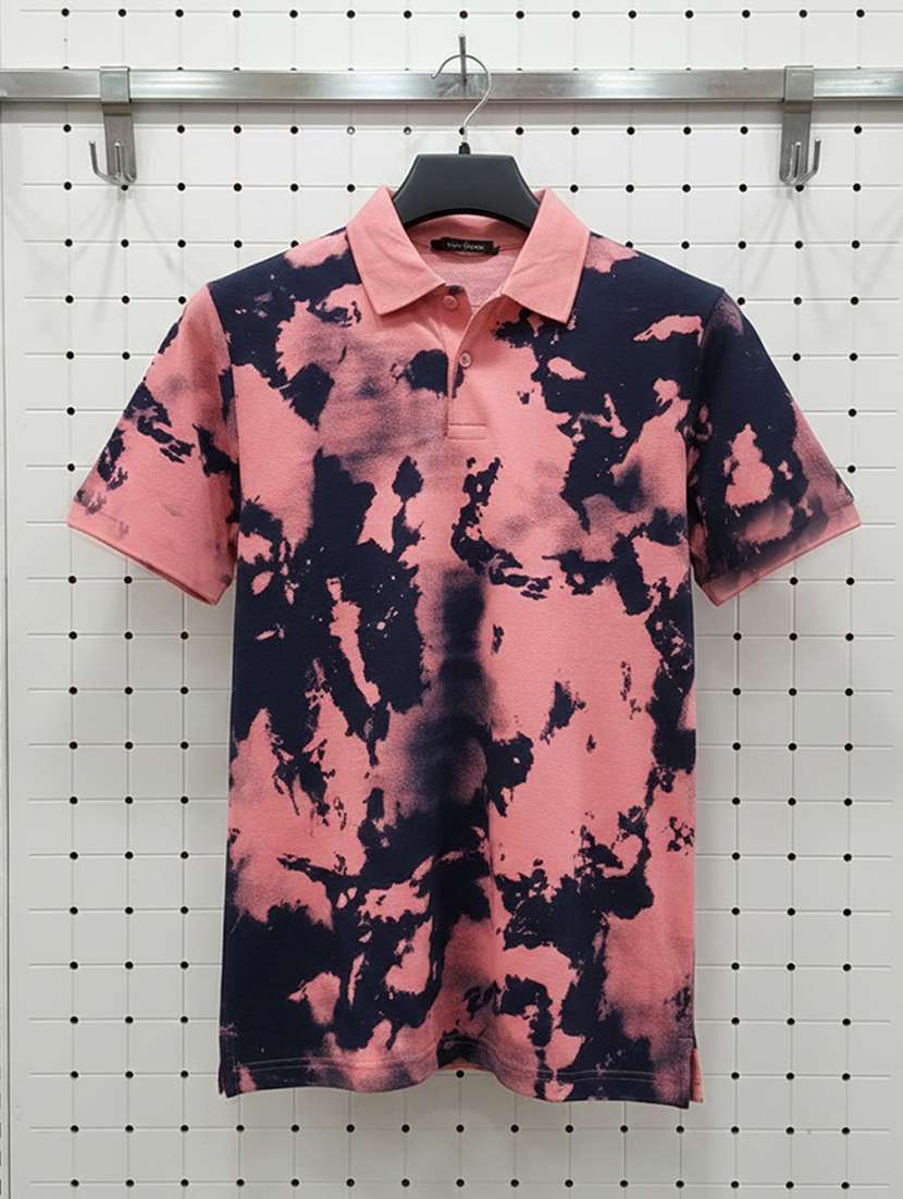 men printed short sleeve regular fit polo t-shirt - 22331636 -  Standard Image - 3