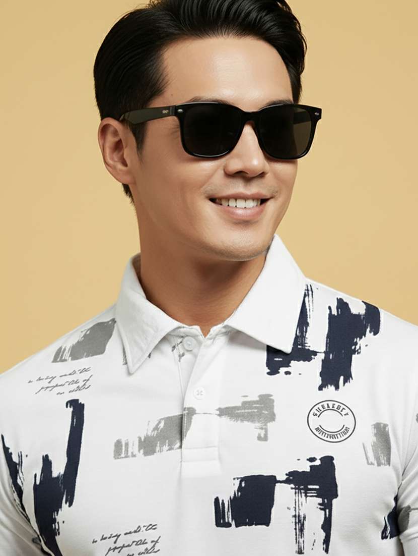 men printed short sleeve regular fit polo t-shirt - 22331670 -  Standard Image - 3