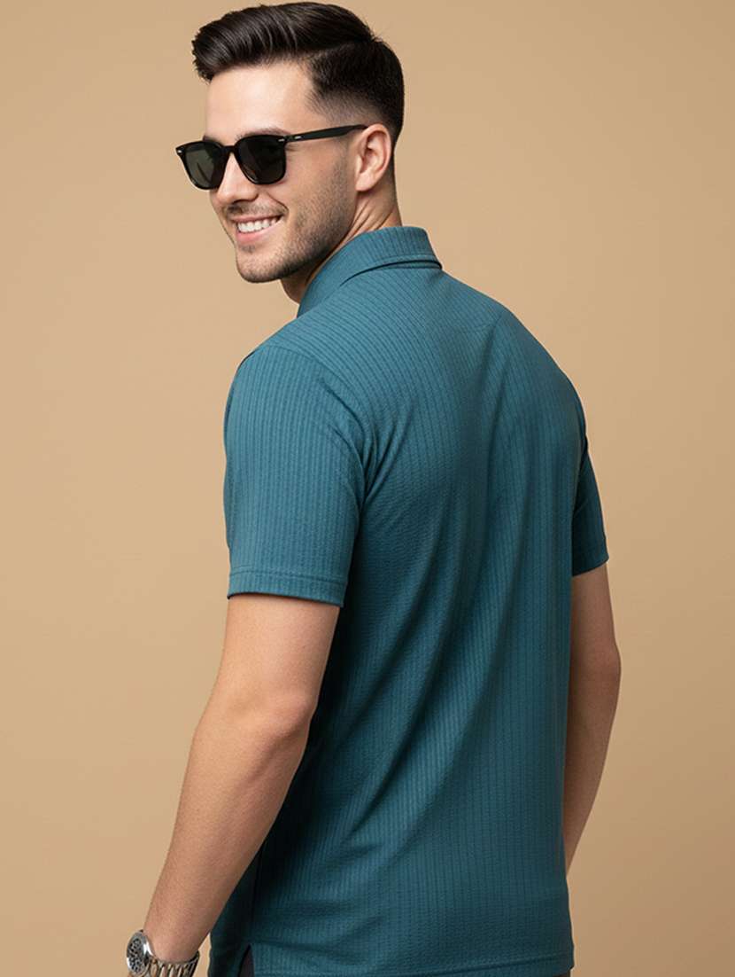 men solid short sleeve regular fit polo t-shirt - 22331679 -  Standard Image - 3