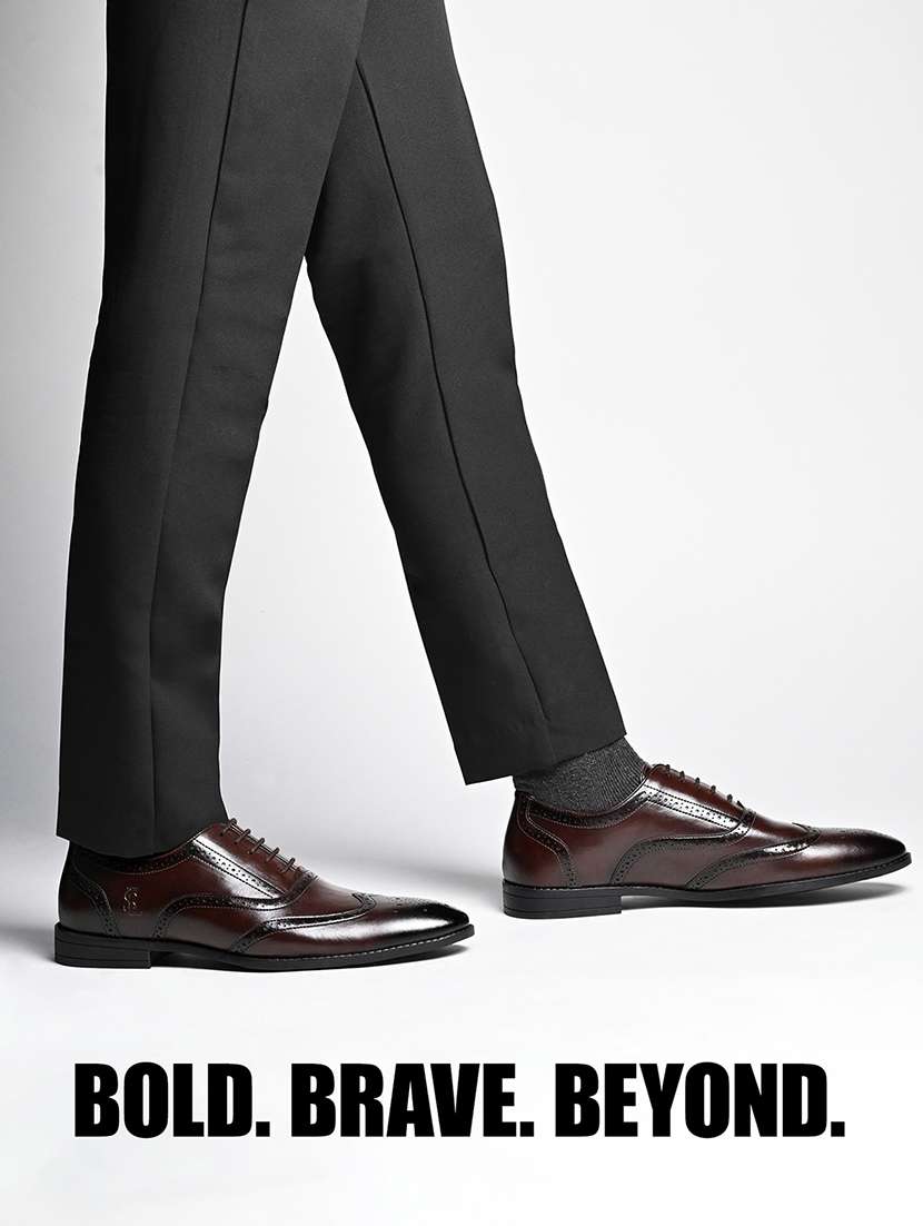 men brown lace-up brouge - 22331689 -  Standard Image - 3