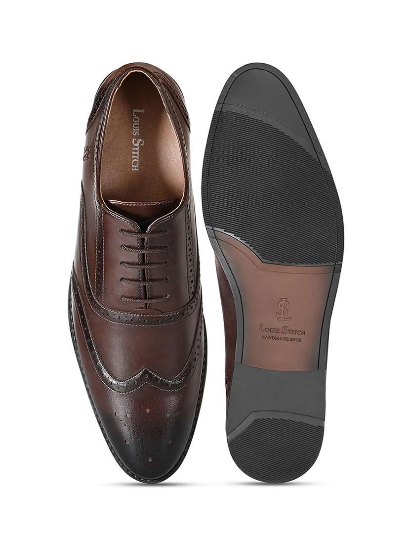 men brown lace-up brouge - 22331689 -  Standard Image - 5